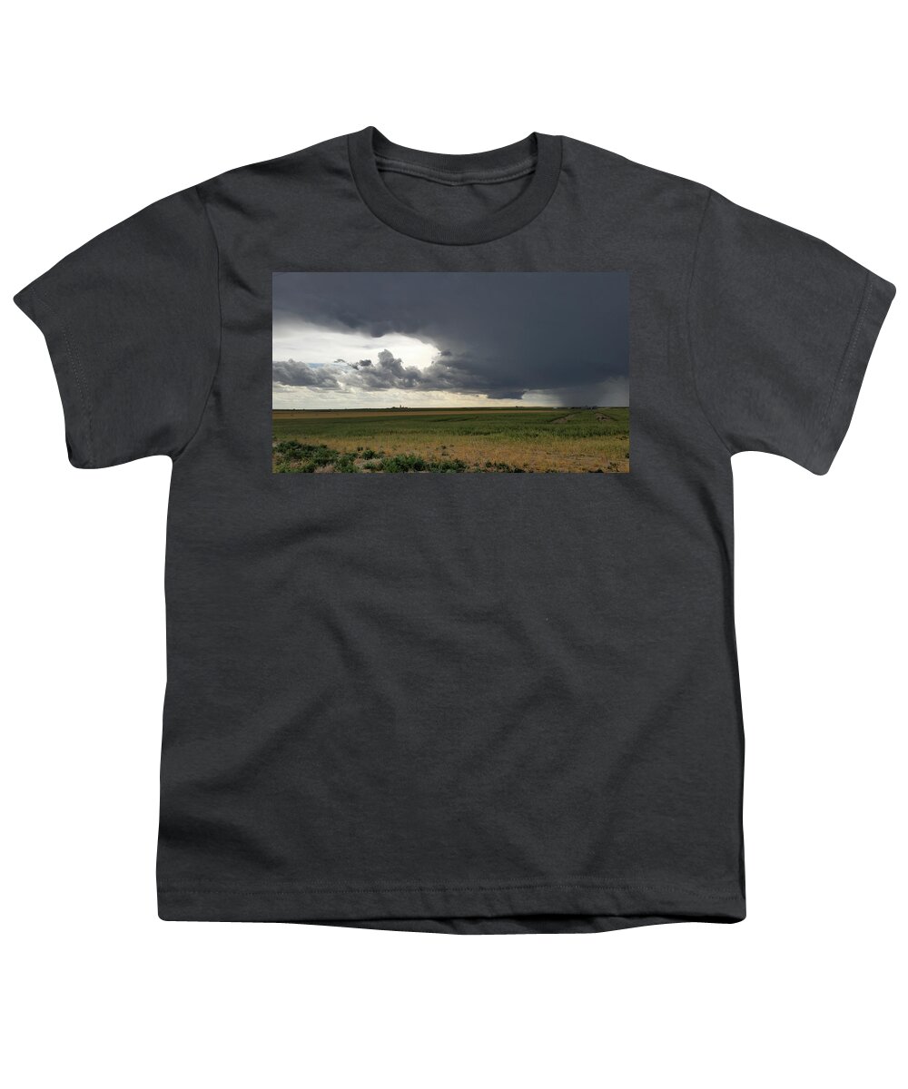 Weather Youth T-Shirt featuring the photograph Rotating Thunderstorm Near Cheyenne Wells, Colorado by Ally White