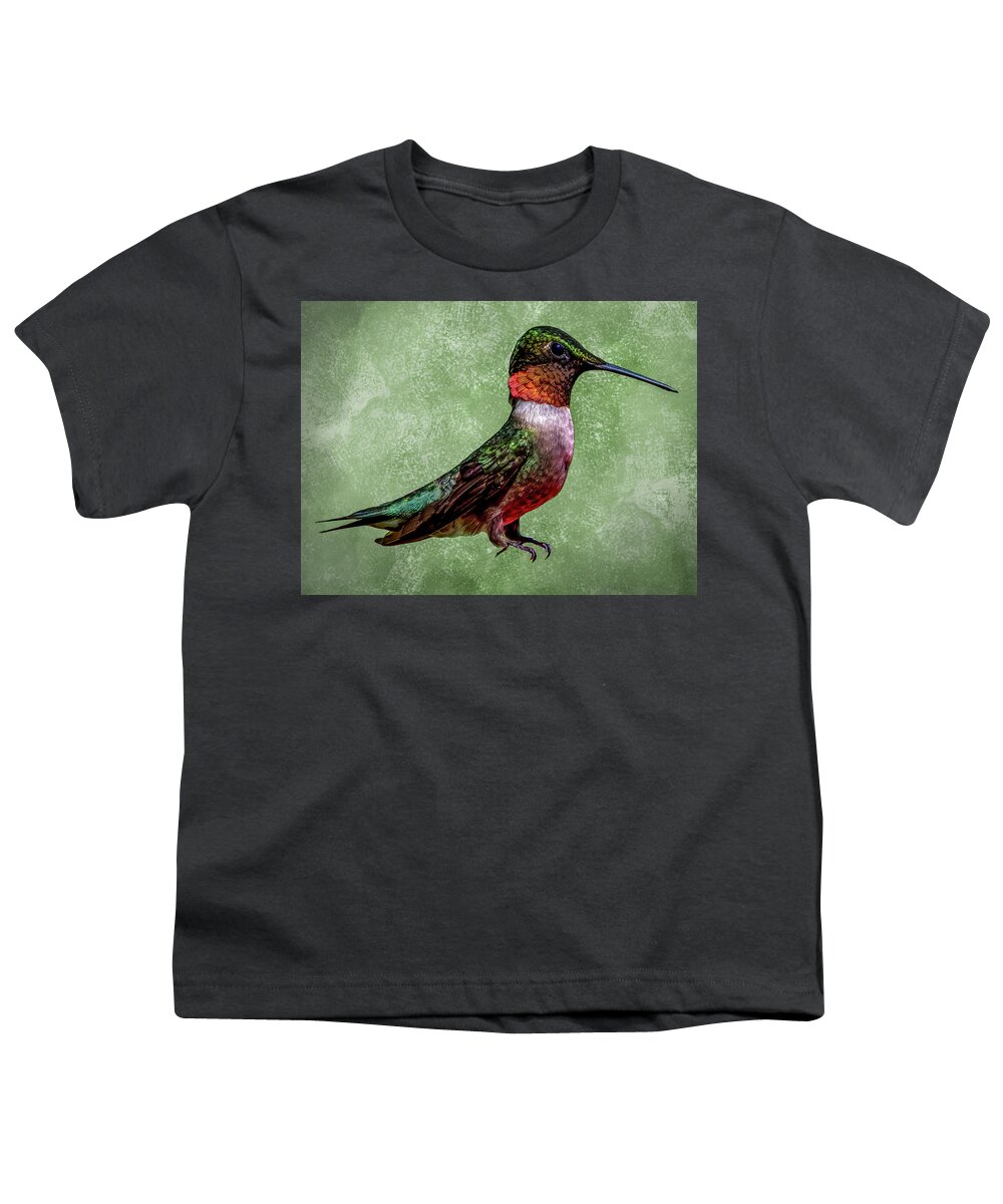 Animal Youth T-Shirt featuring the photograph Ruby Throat by Brian Shoemaker