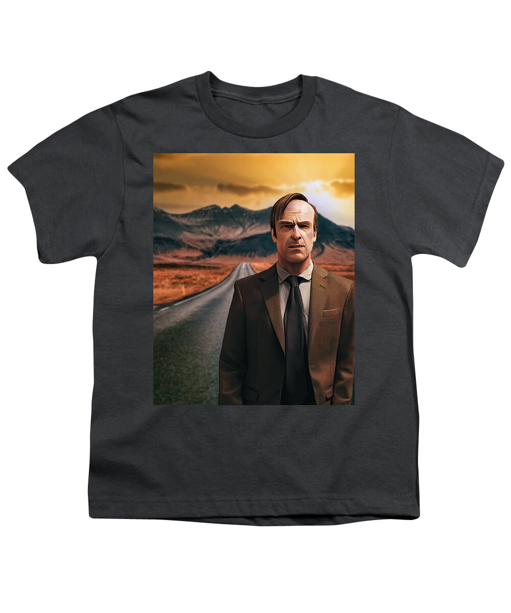 Figurative Youth T-Shirt featuring the digital art Saul On a Desert Highway by Craig Boehman