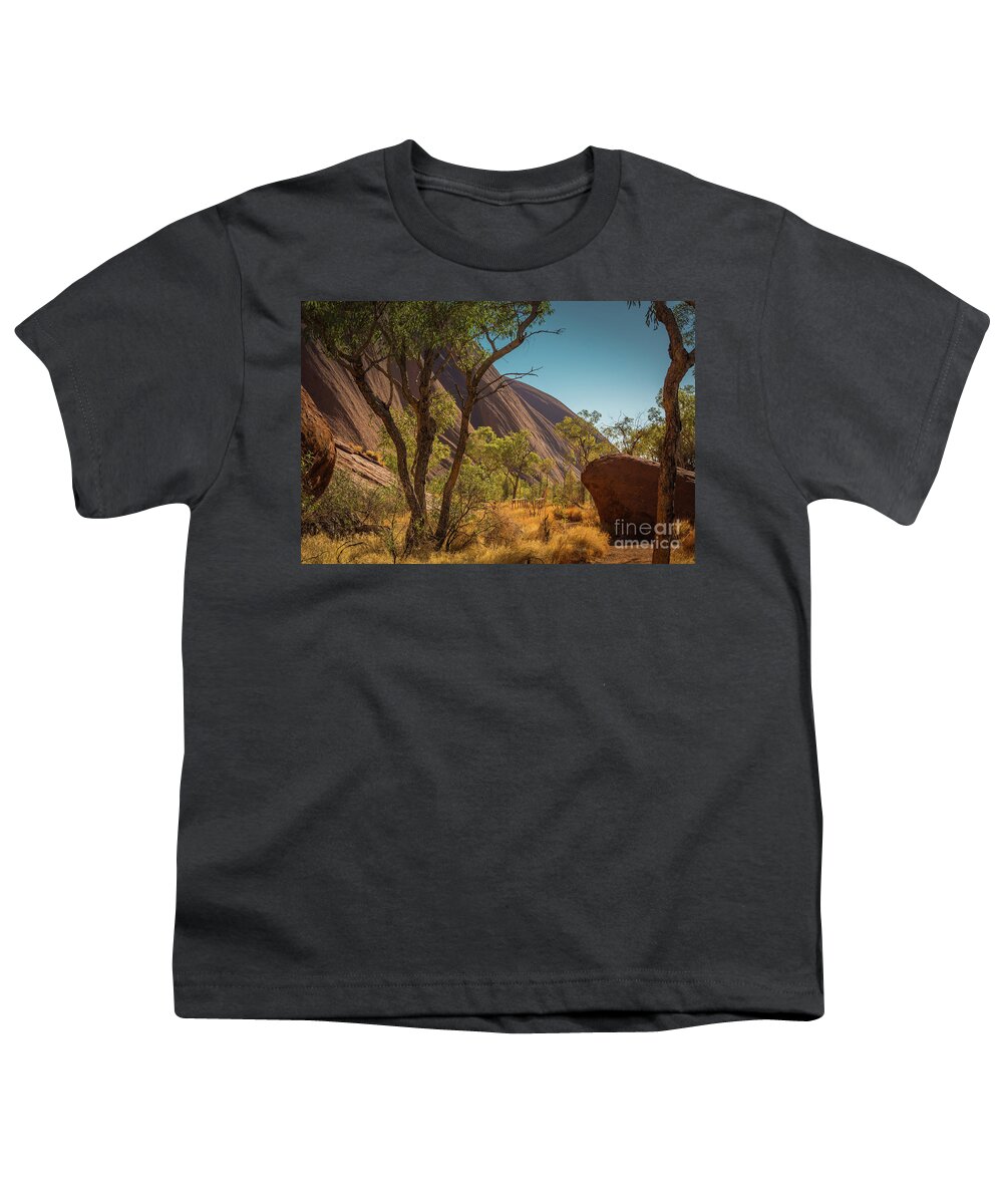 Australia Youth T-Shirt featuring the photograph Shapes of Uluru by Agnes Caruso