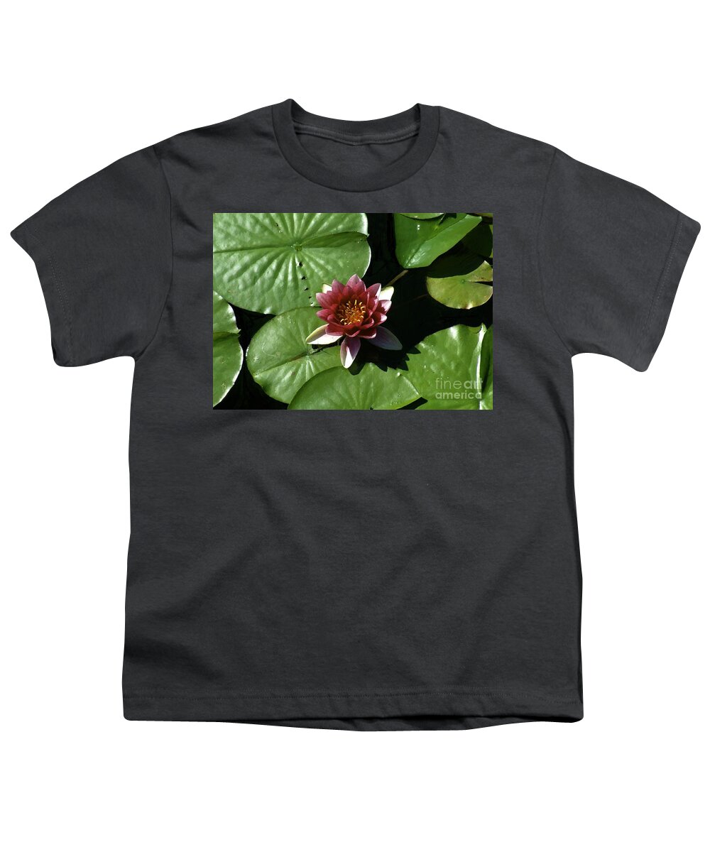 Water Lily Youth T-Shirt featuring the painting Silk and Leather by RC DeWinter