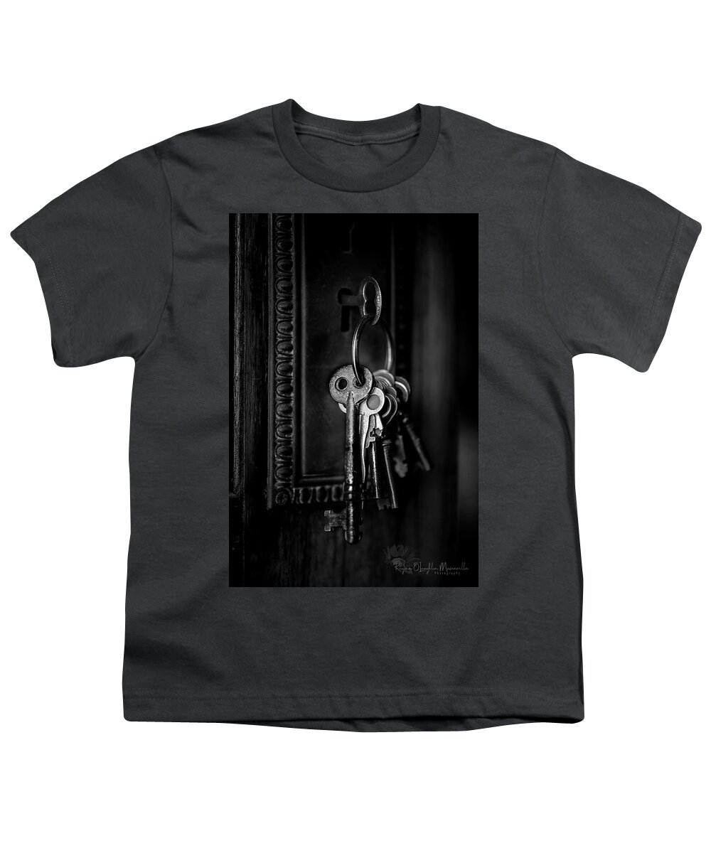 Skeleton Keys Youth T-Shirt featuring the photograph Skeleton Keys by Regina Muscarella