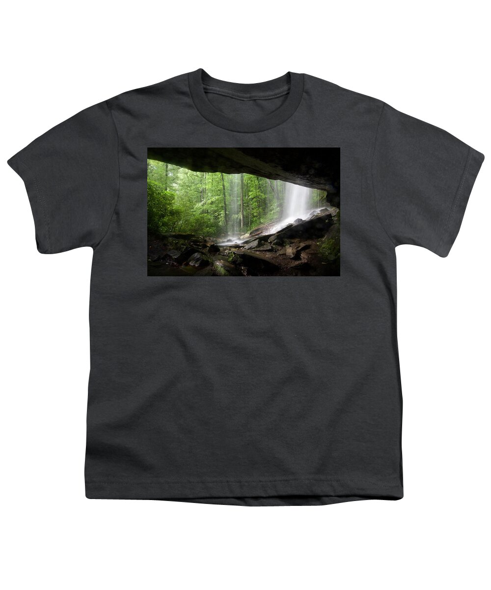 Slick Rock Falls Youth T-Shirt featuring the photograph Slick Rock Falls by Chris Berrier