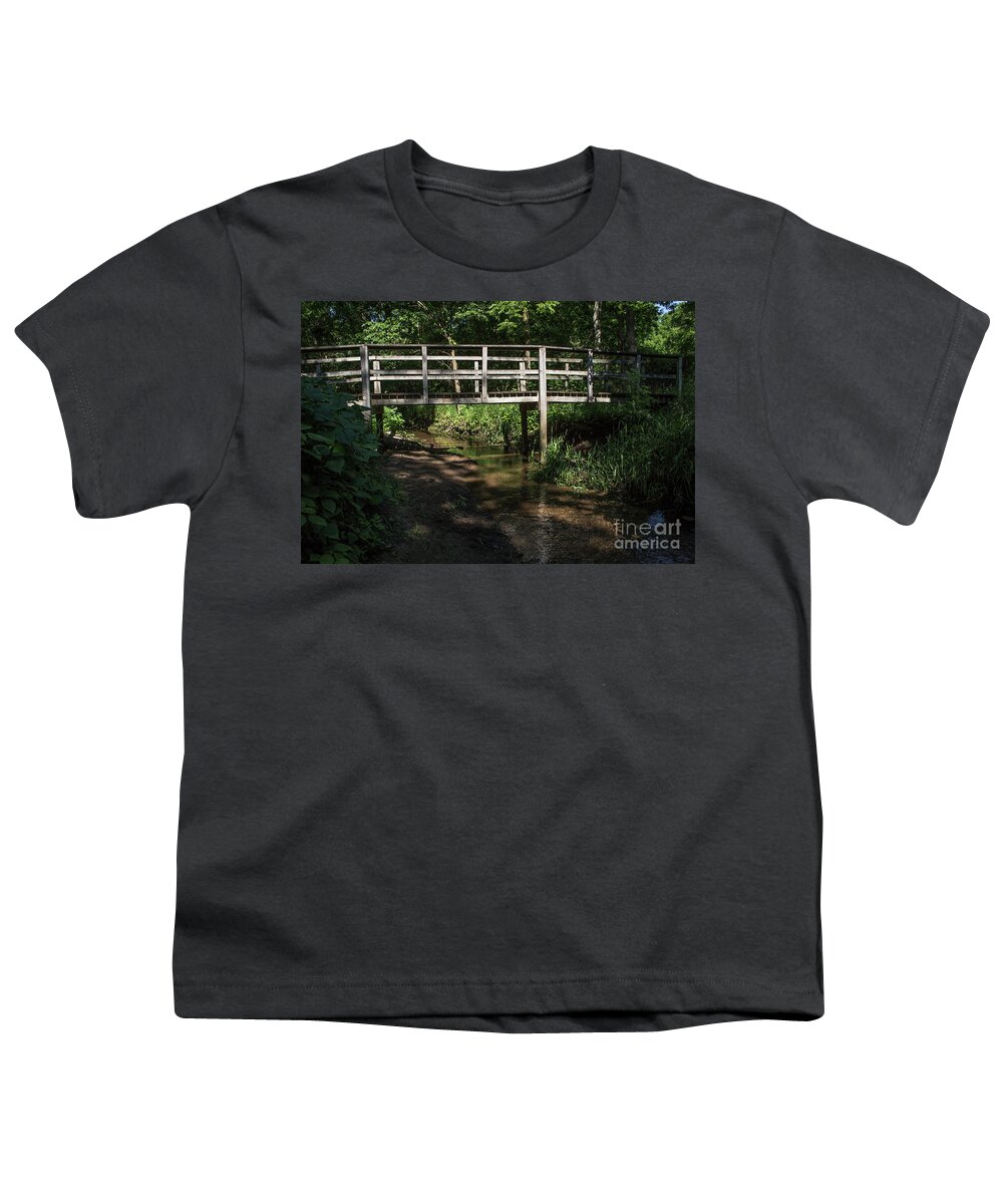 Bridge Youth T-Shirt featuring the photograph Small Bridge by Kathy McClure