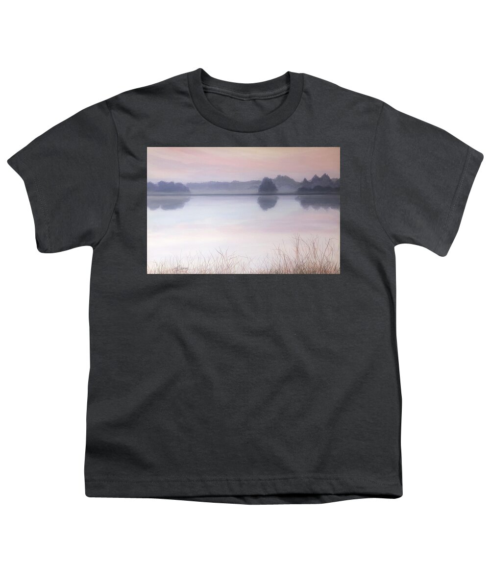 Water Youth T-Shirt featuring the painting Soft Water by Jeanette Jarmon