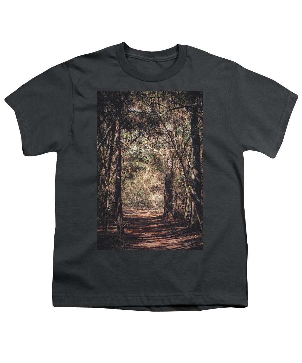 Spring Creek Youth T-Shirt featuring the photograph Spring Creek Trail by Ray Devlin
