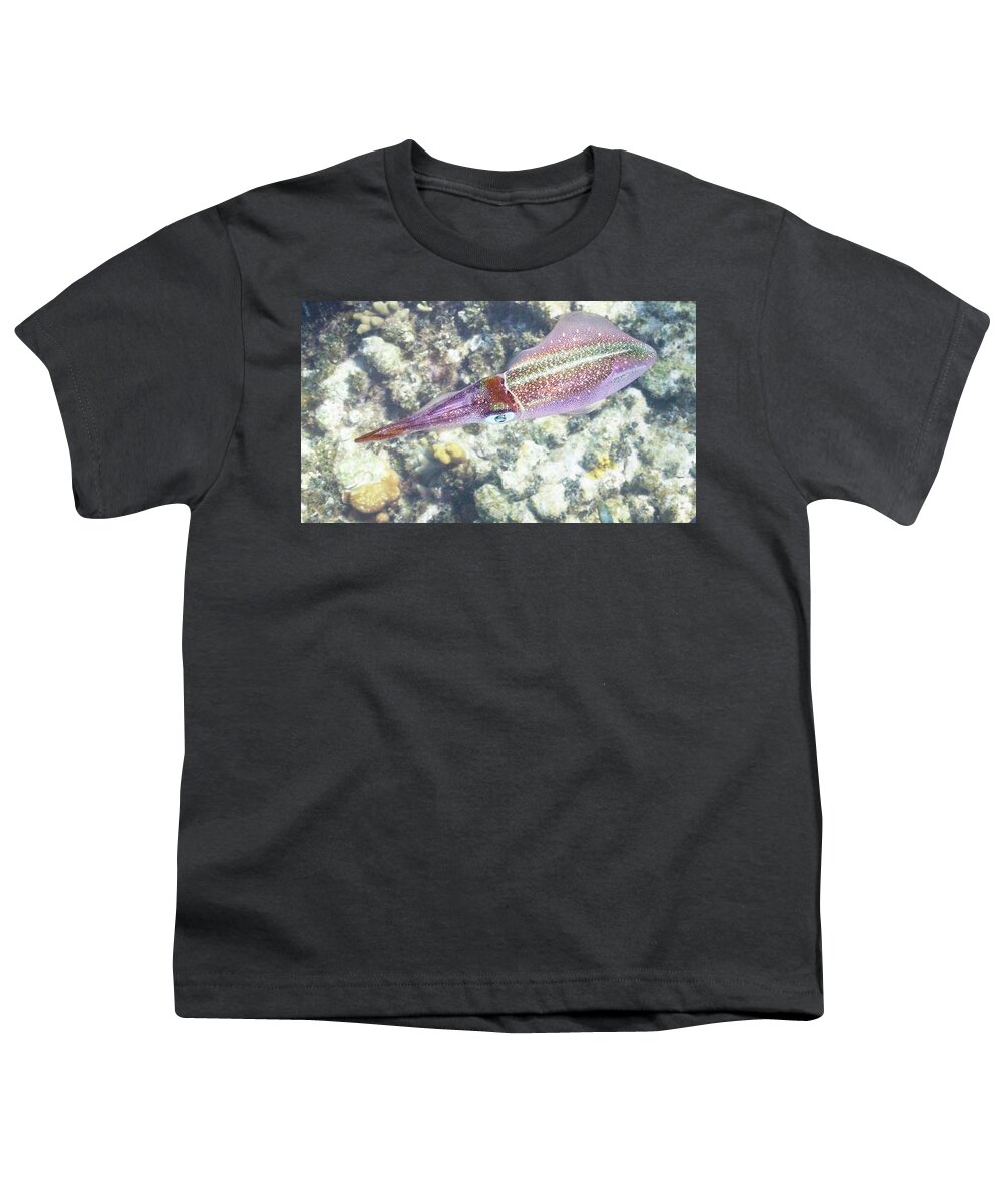 Squid Youth T-Shirt featuring the photograph Squid Pro Quo by Lynne Browne