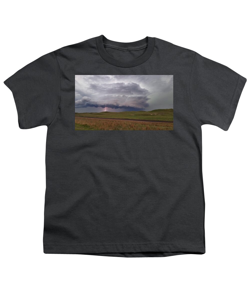 Weather Youth T-Shirt featuring the photograph Storm Near Mullen, Nebraska 6/25/20 by Ally White