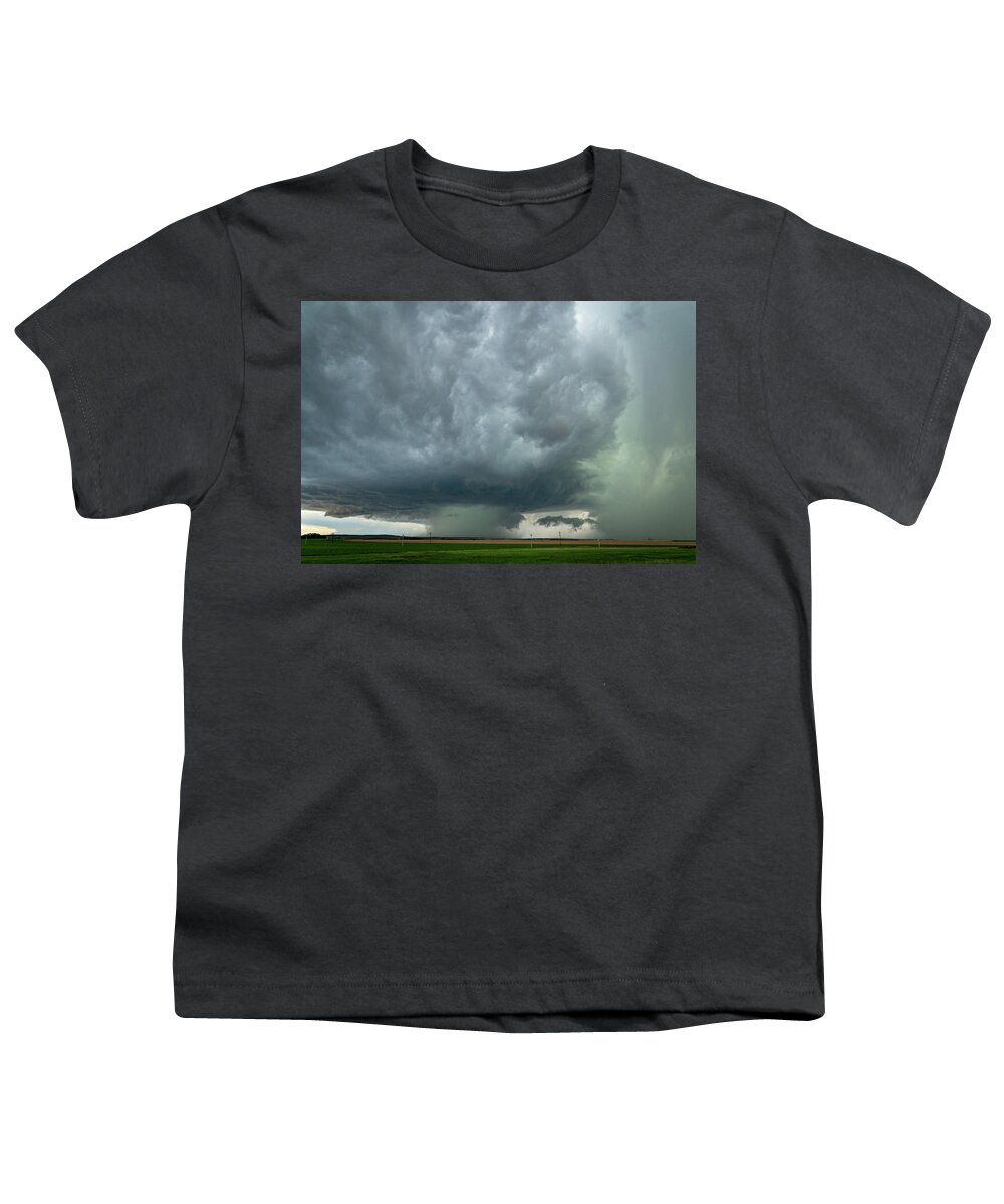 Storm Youth T-Shirt featuring the photograph Stormy Supercell by Wesley Aston