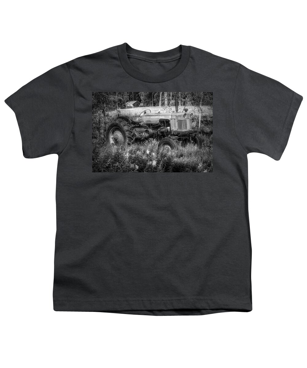 Barn Youth T-Shirt featuring the photograph Summery Black and White by Debra and Dave Vanderlaan