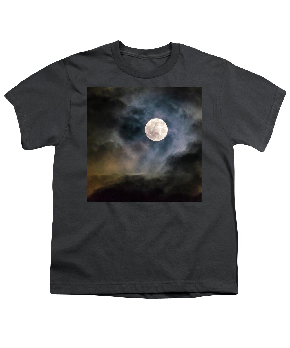 April 2020 Youth T-Shirt featuring the photograph Super Moon April 2020 by Frank Mari