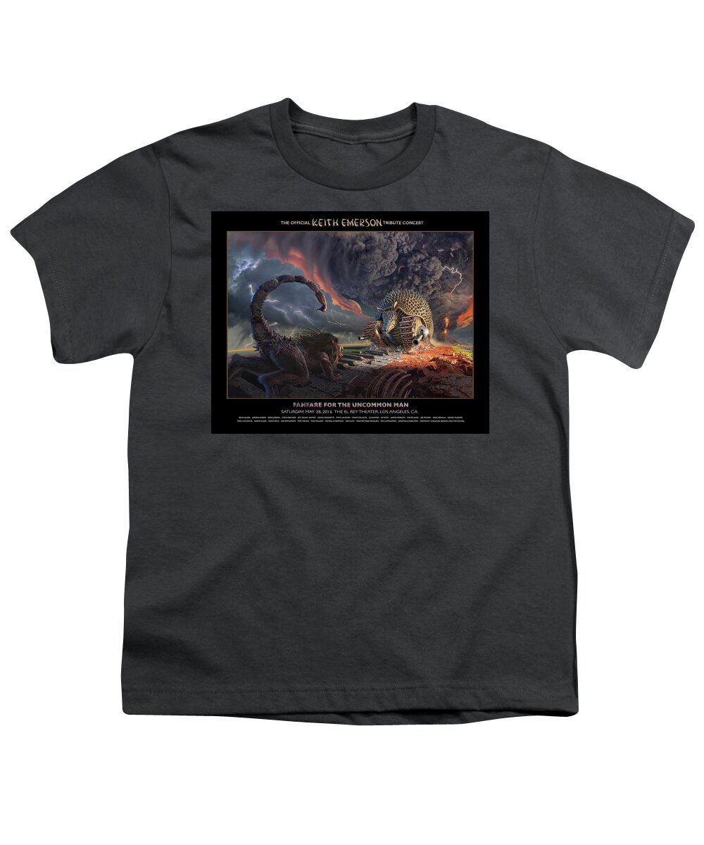 Elp Youth T-Shirt featuring the digital art Tarkus Legacy 2 by Jerry LoFaro