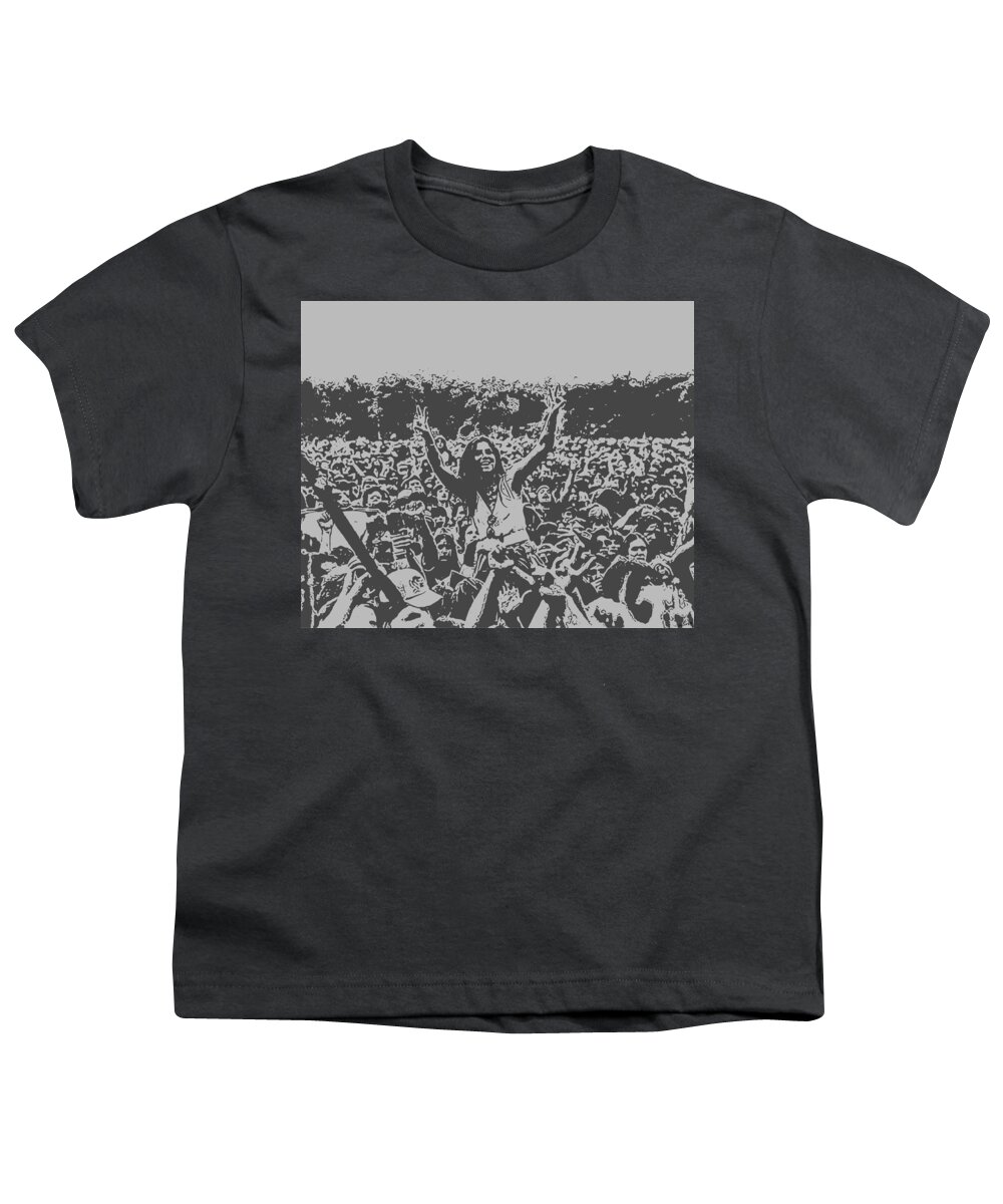 Woodstock Youth T-Shirt featuring the digital art Teenage Wasteland by Christina Rick