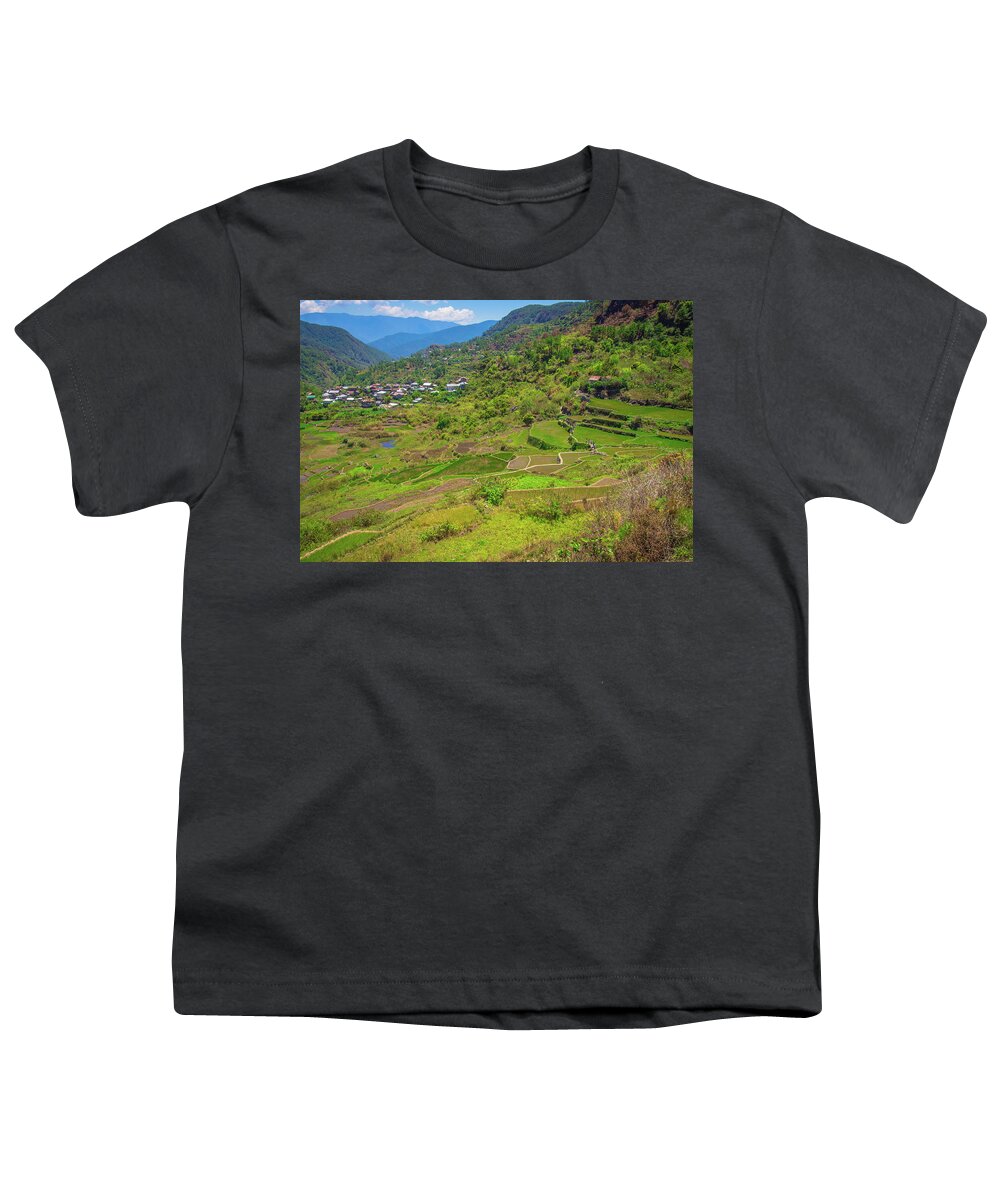 Philippines Youth T-Shirt featuring the photograph Terraces of Sagada by Arj Munoz