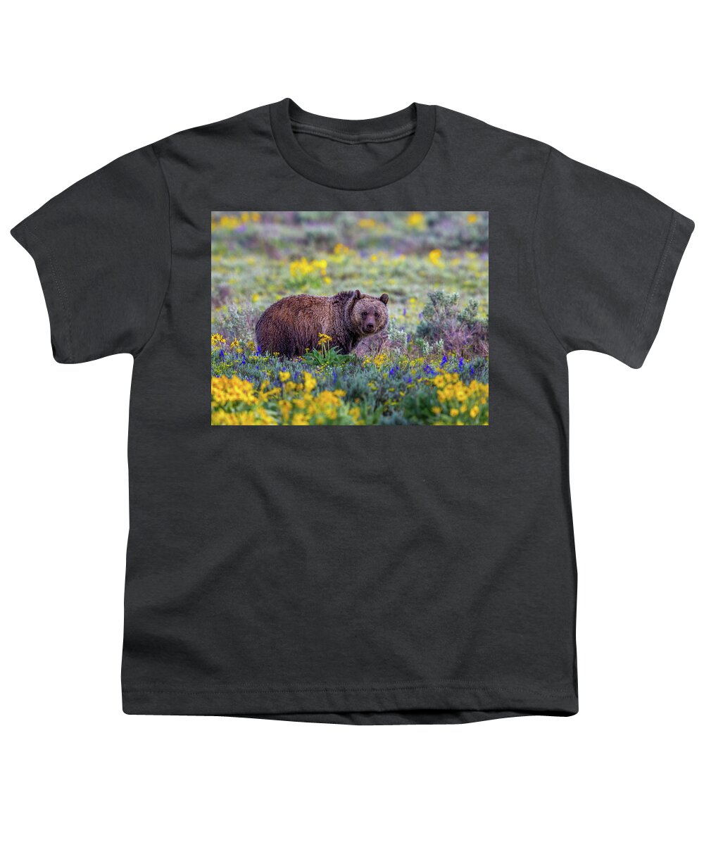  Youth T-Shirt featuring the photograph Teton Bloom by Kevin Dietrich