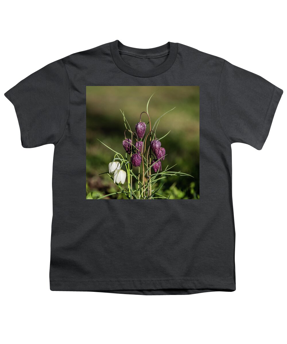 Snake's Head Youth T-Shirt featuring the photograph The beautiful group of Snakes head by Torbjorn Swenelius