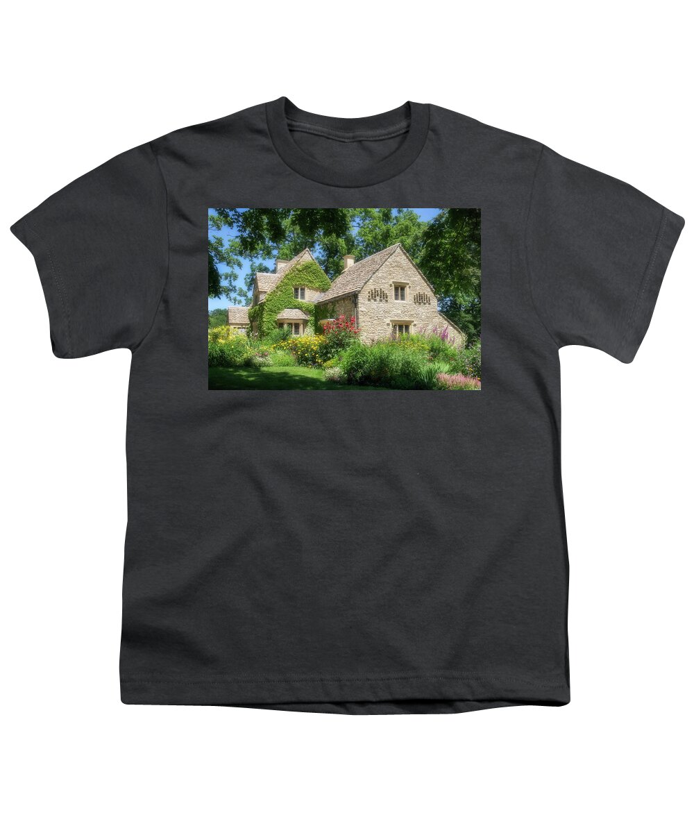 Greenfield Village Youth T-Shirt featuring the photograph The Cotswold Cottage by Robert Carter