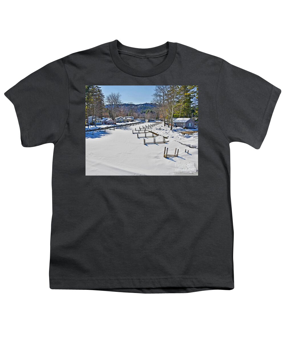 New Hampshire Youth T-Shirt featuring the photograph The Docks by Steve Brown