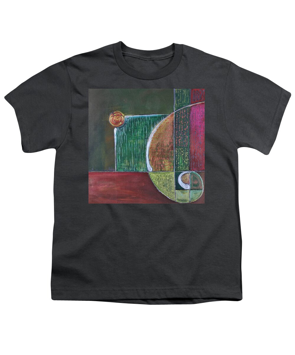 Abstract Youth T-Shirt featuring the painting The Golden Mean by Raymond Fernandez