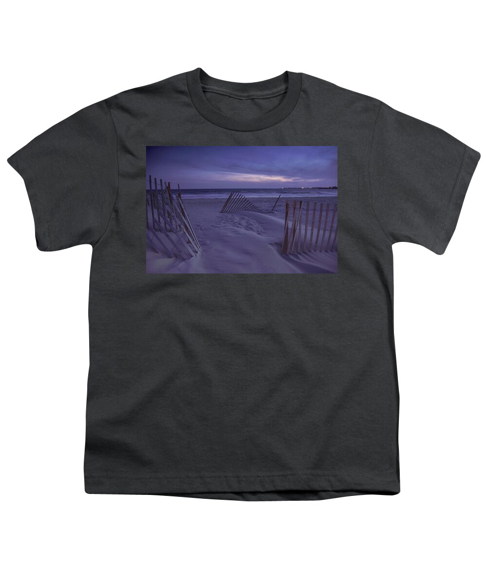The Last Light Trail Youth T-Shirt featuring the photograph The Last Light Trail by Christina McGoran