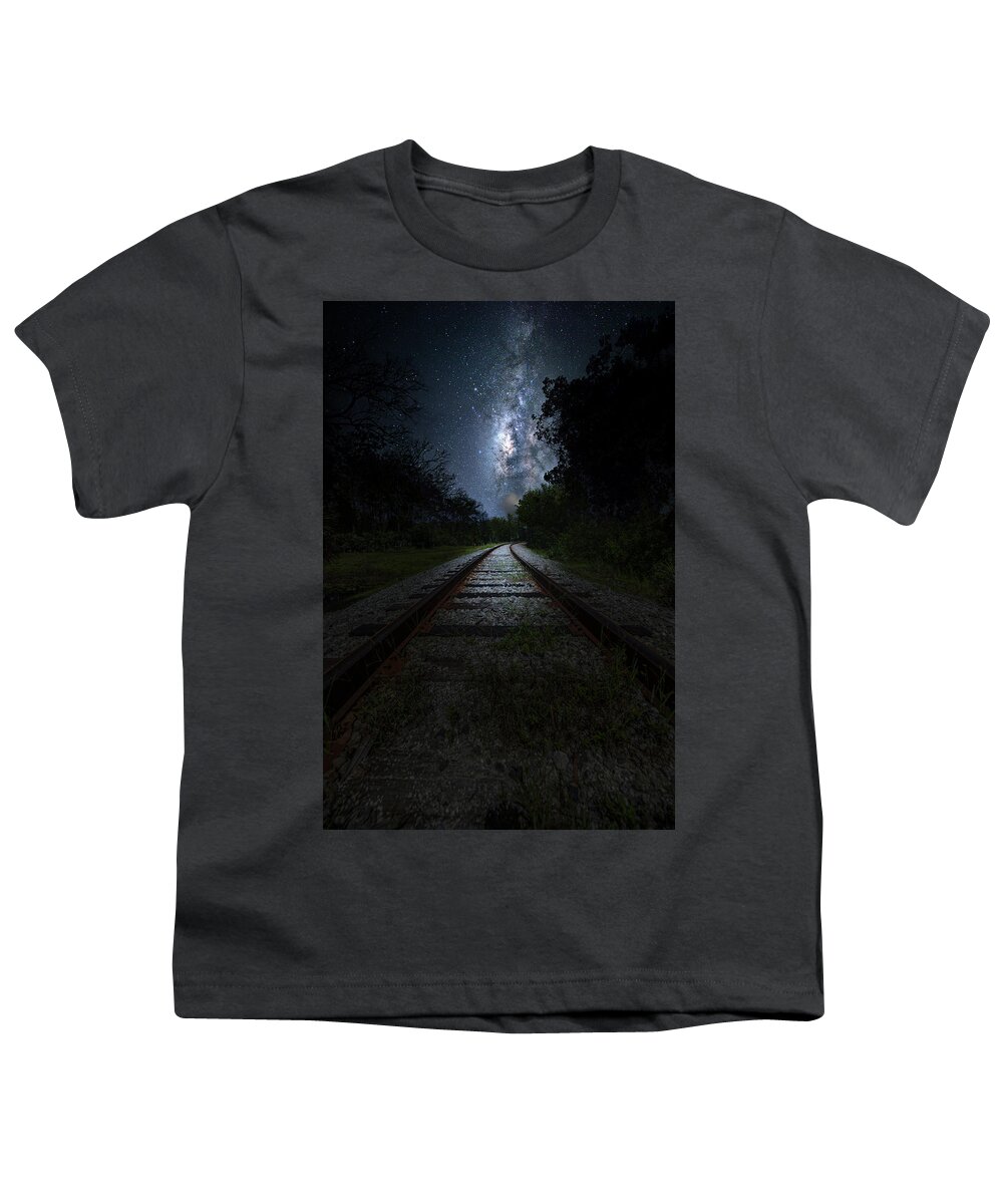 Milky Way Youth T-Shirt featuring the photograph The Milky Way Transit Authority by Mark Andrew Thomas