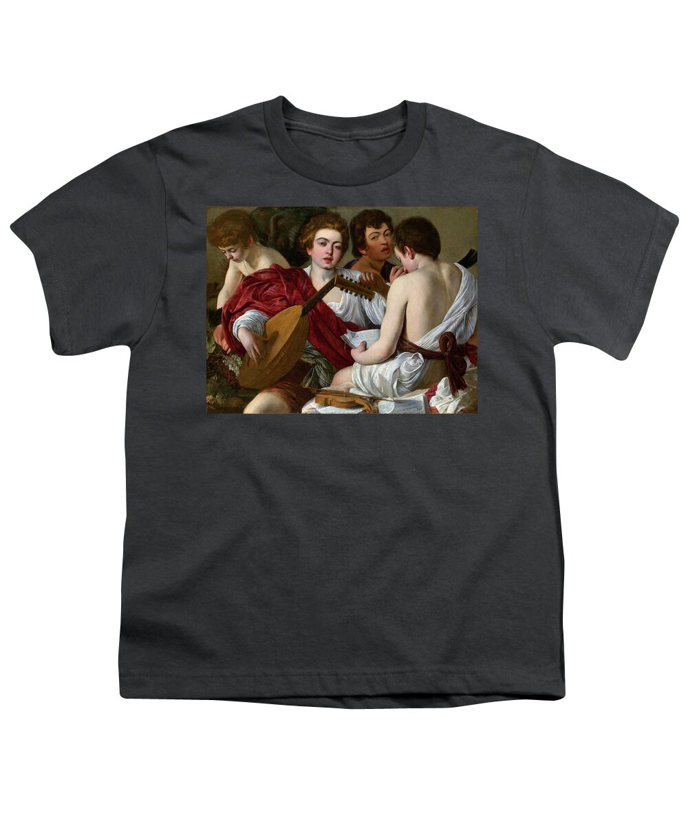 Musicians Youth T-Shirt featuring the painting The Musicians by Long Shot