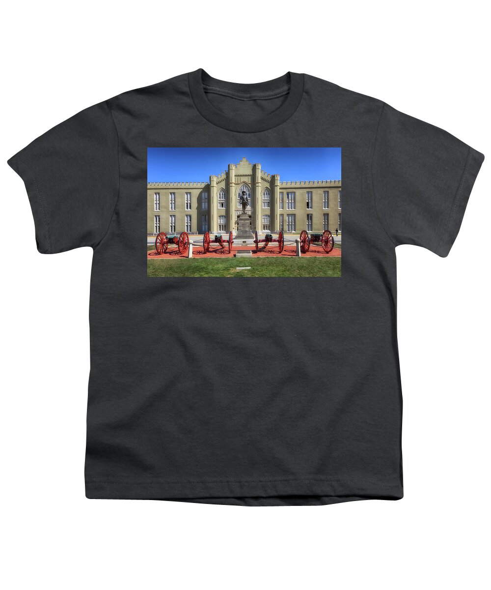 Vmi Youth T-Shirt featuring the photograph The Old Barracks - Virginia Military Institute by Susan Rissi Tregoning