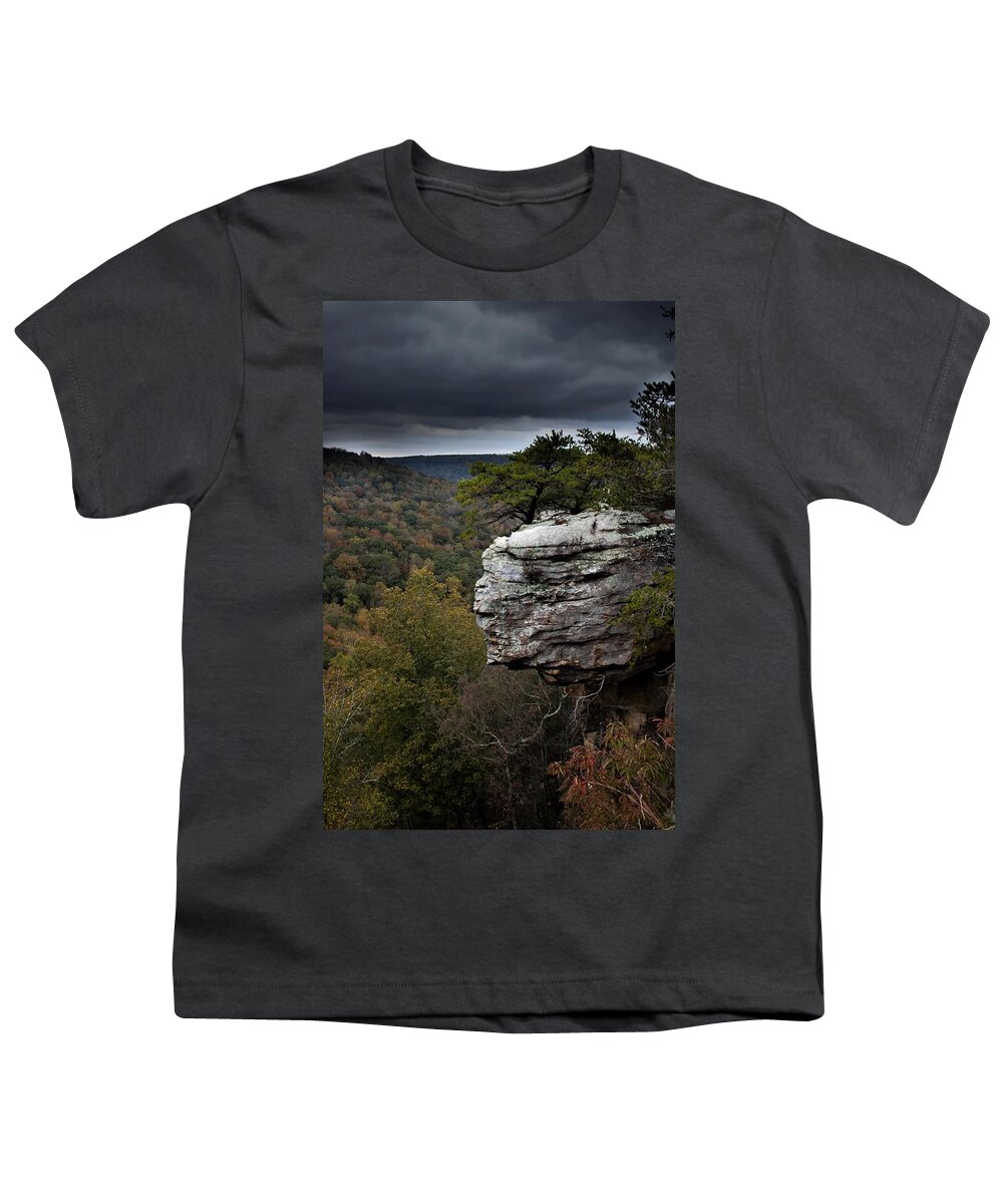 Landscape Youth T-Shirt featuring the photograph The Overlook by Jamie Tyler