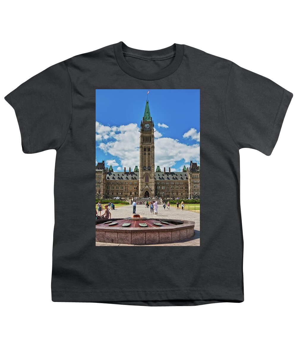 Parliament Youth T-Shirt featuring the photograph The Parliament by Tatiana Travelways