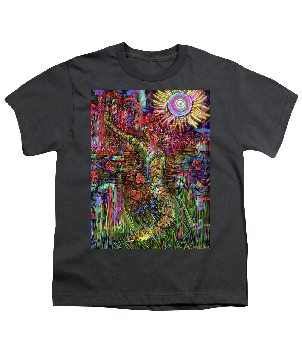 Path Youth T-Shirt featuring the digital art The Path by Angela Weddle