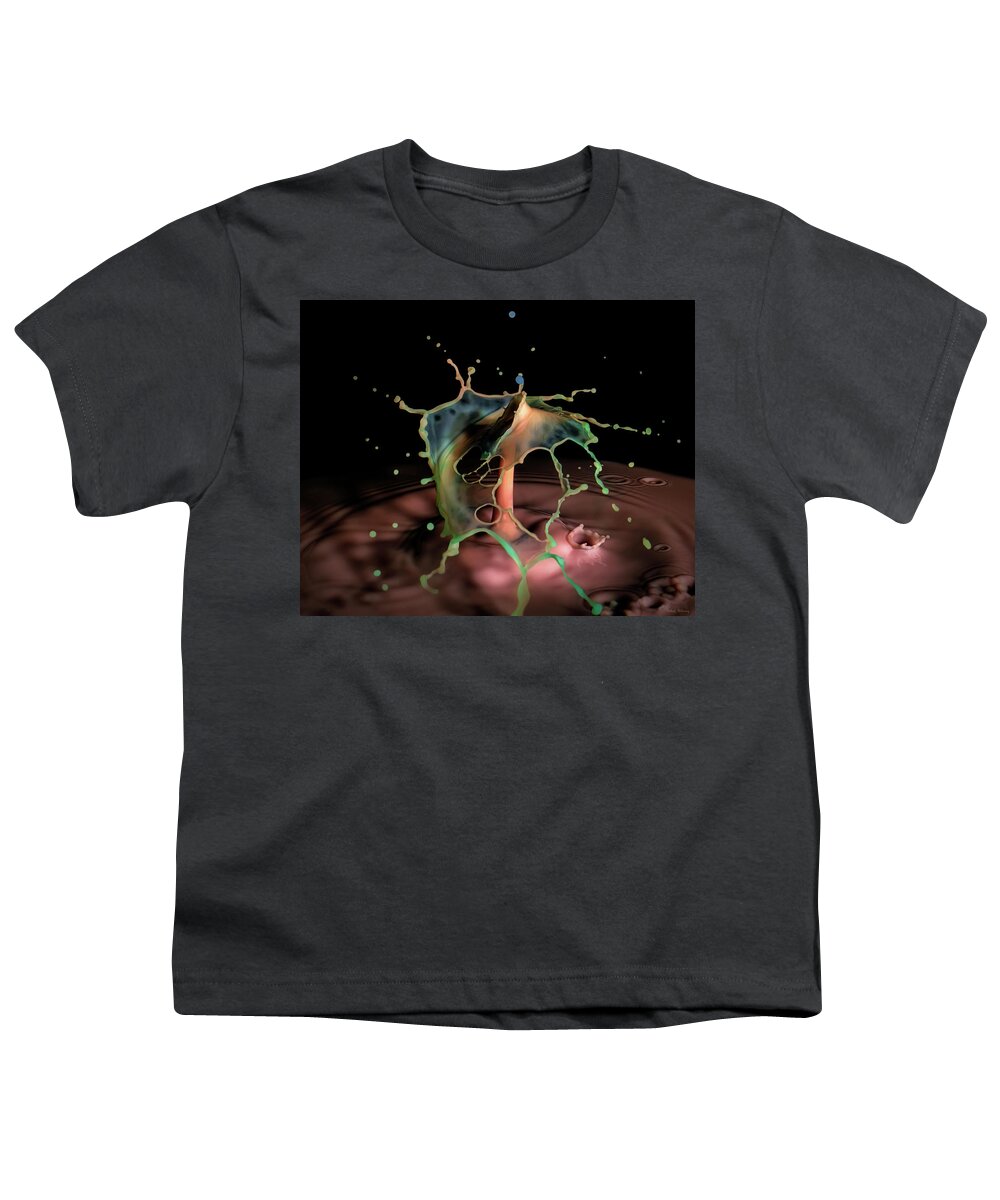 Water Drop Youth T-Shirt featuring the photograph The Pirouette by Michael McKenney