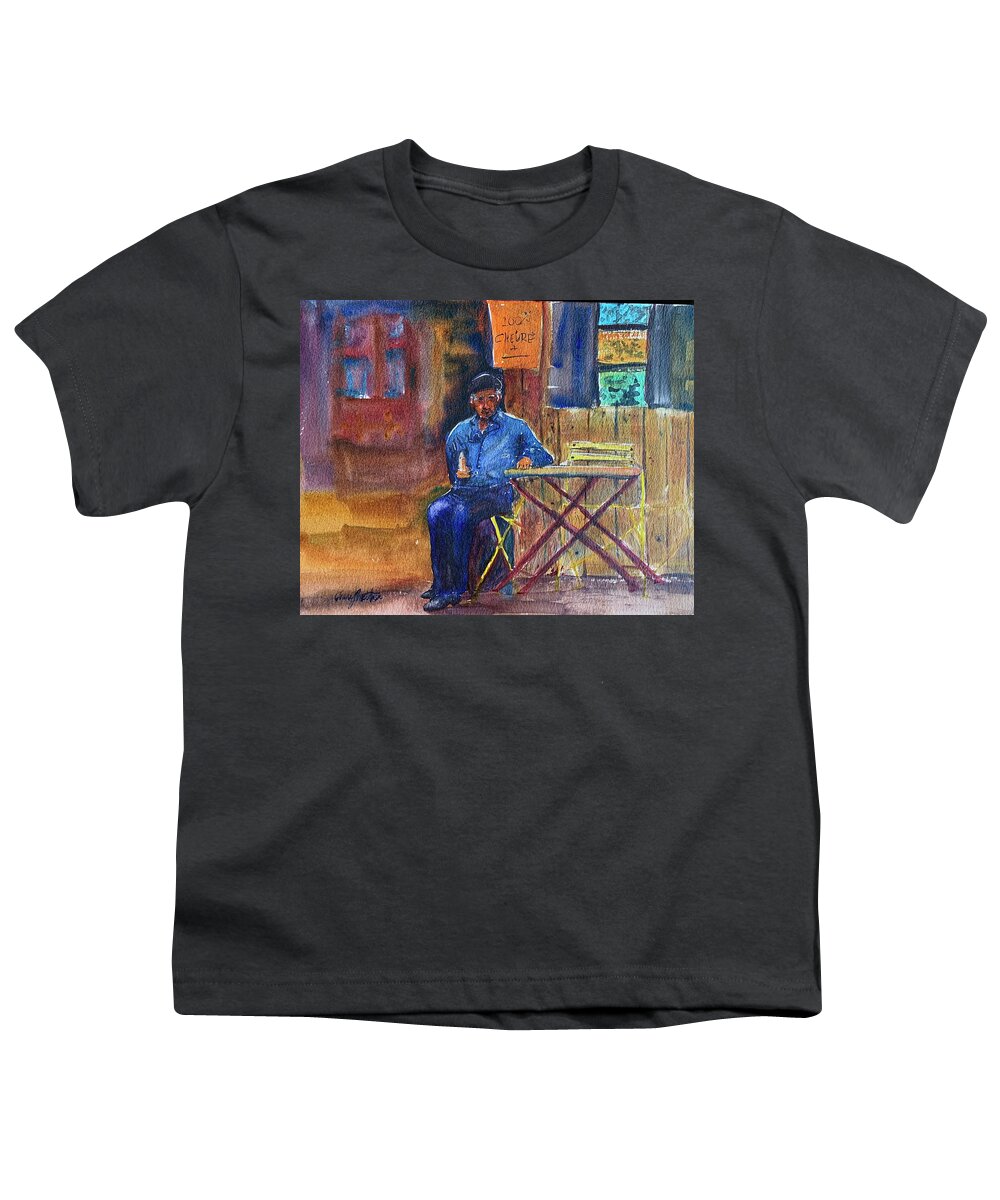 France Youth T-Shirt featuring the painting The Quiet Life by Cheryl Prather