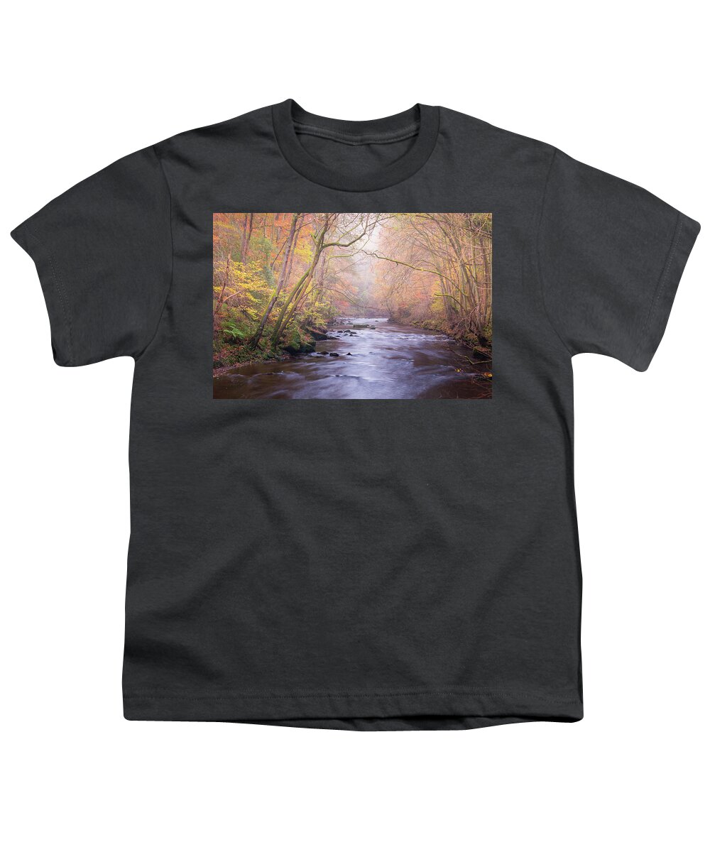 River Youth T-Shirt featuring the photograph The River in Autumn by Anita Nicholson