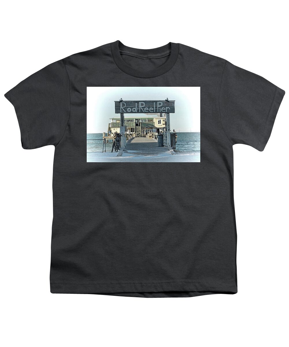 Rod And Reel Pier Youth T-Shirt featuring the photograph The Rod And Reel Pier by HH Photography of Florida