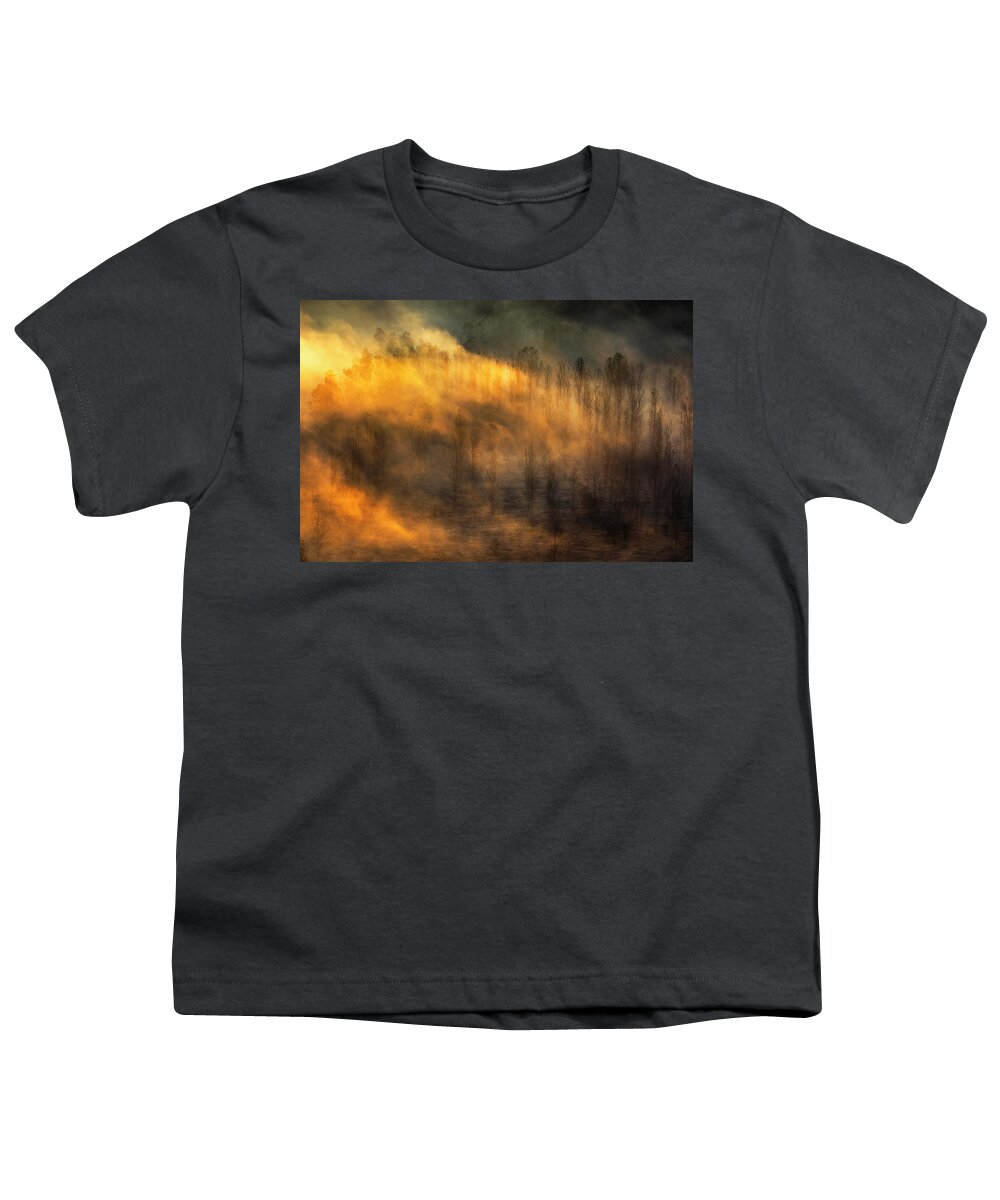 Bulgaria Youth T-Shirt featuring the photograph Thin Forest by Evgeni Dinev