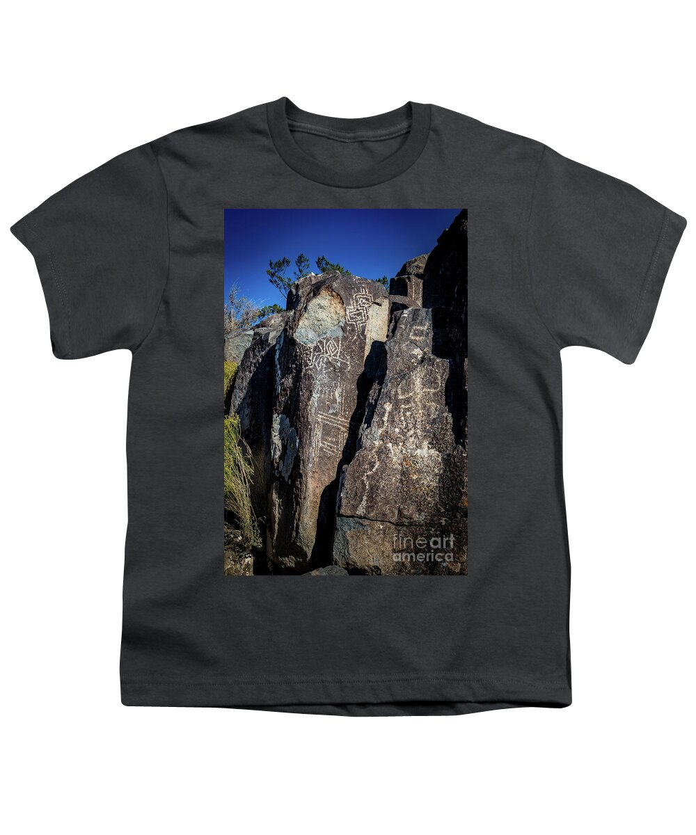 Ancient Youth T-Shirt featuring the photograph Three Rivers Petroglyphs #29 by Blake Webster