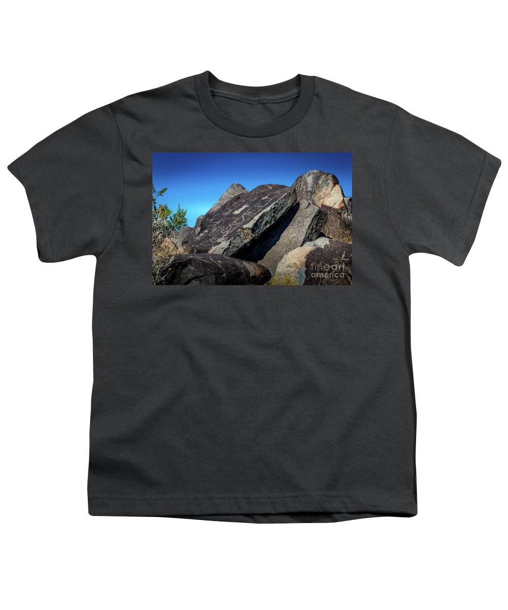 Ancient Youth T-Shirt featuring the photograph Three Rivers Petroglyphs #38 by Blake Webster