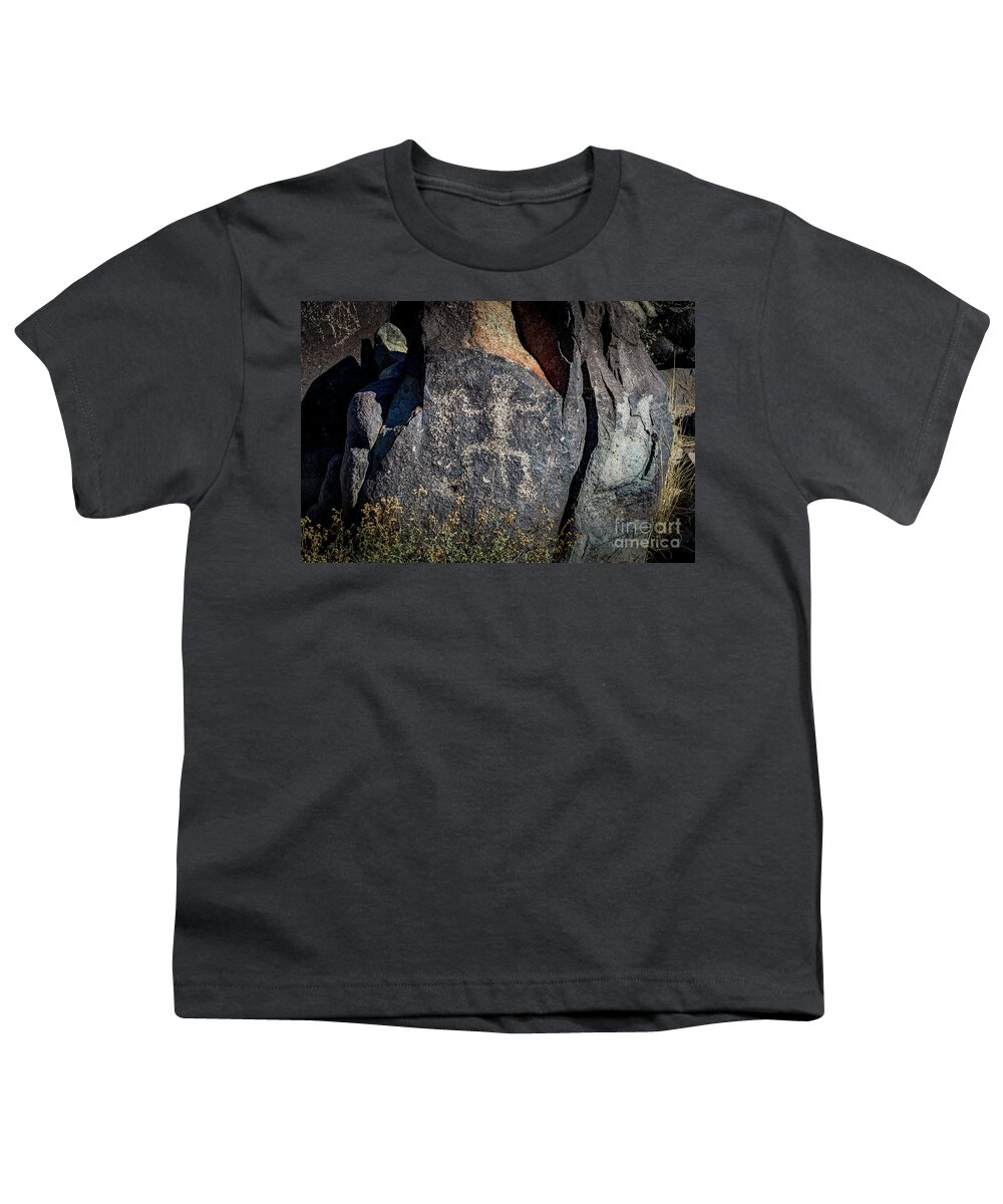 Ancient Youth T-Shirt featuring the photograph Three Rivers Petroglyphs #5 by Blake Webster