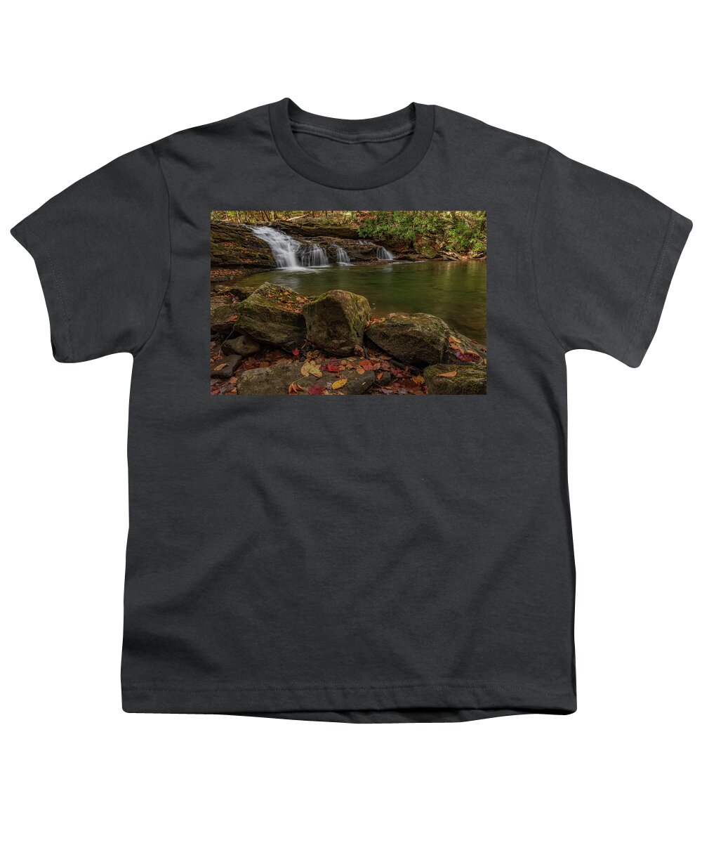 Waterfall Youth T-Shirt featuring the photograph Three Sentinels by Melissa Southern