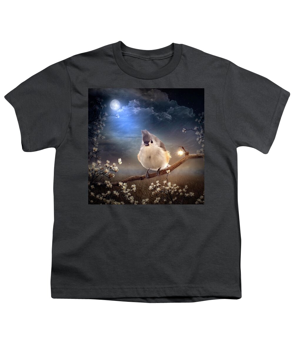 Birds Youth T-Shirt featuring the digital art Titus by Maggy Pease