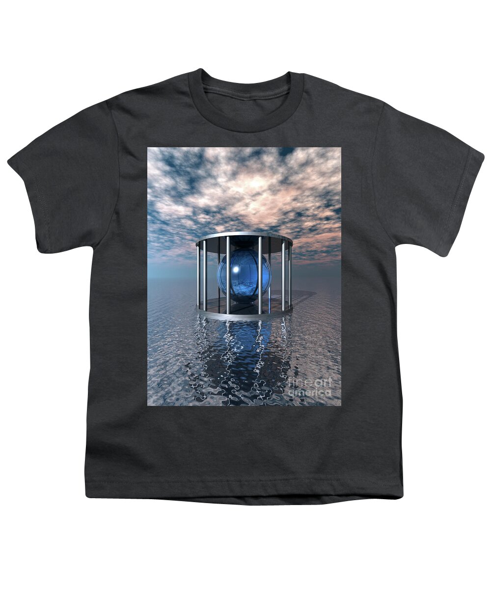Glass Youth T-Shirt featuring the digital art Topaz Reflections by Phil Perkins
