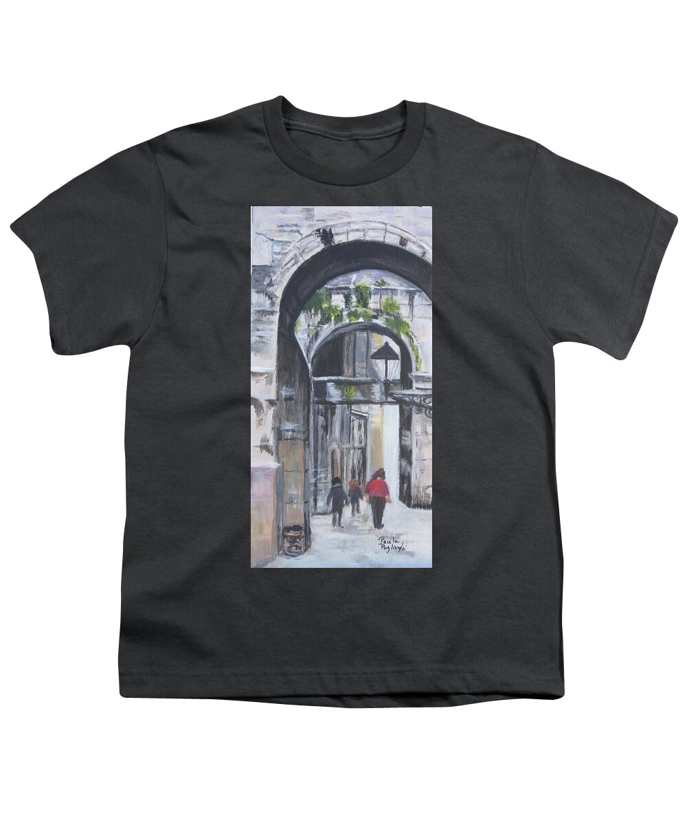 Painting Youth T-Shirt featuring the painting Touring Italy by Paula Pagliughi