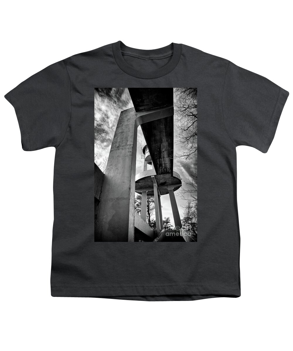 Townsend Youth T-Shirt featuring the photograph Tower in the Sky by Phil Perkins