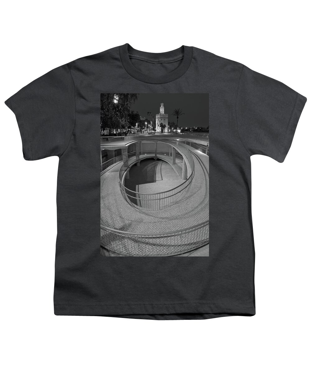 Torre Del Oro Youth T-Shirt featuring the photograph Tower of Gold View by Angelo DeVal