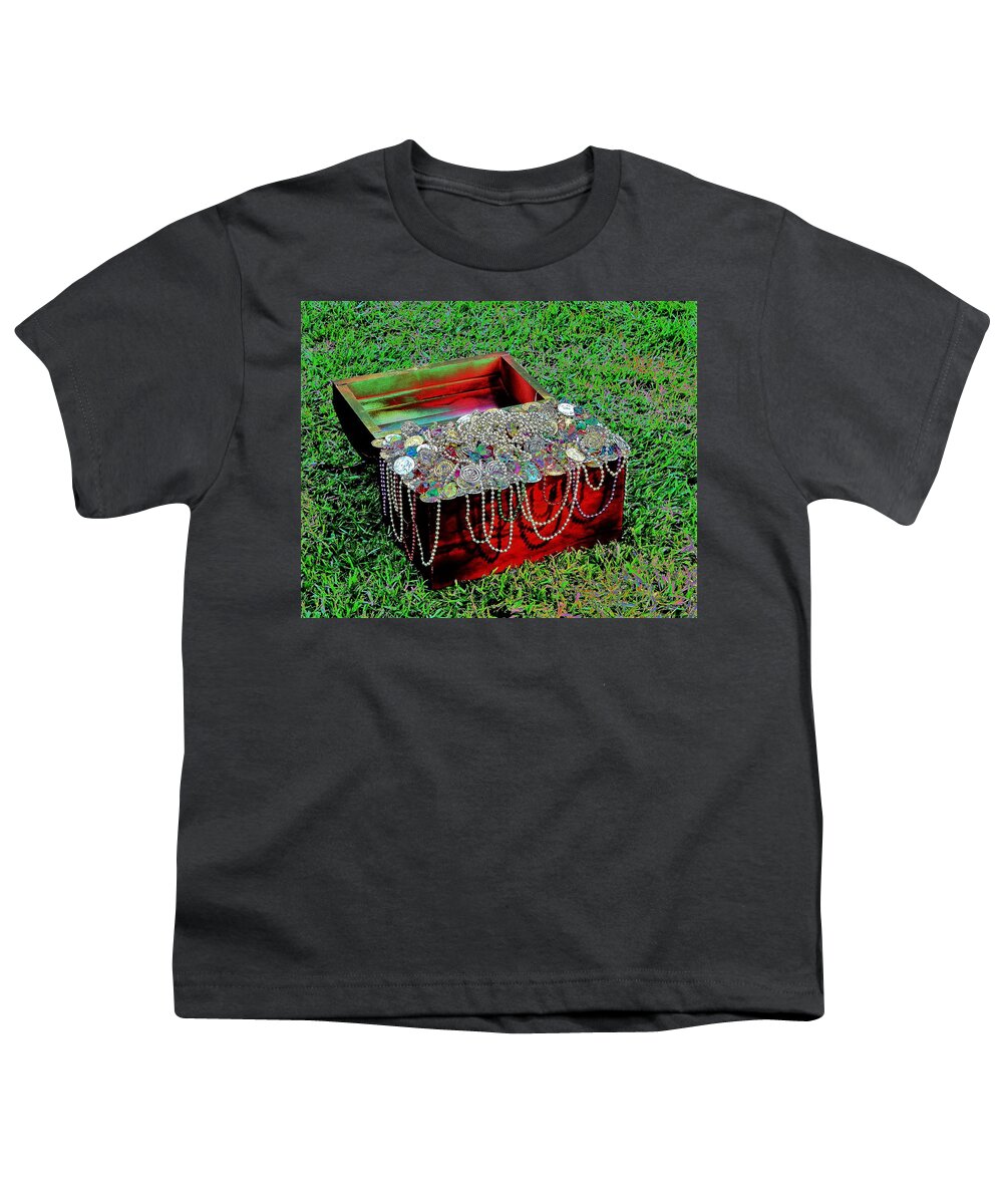 Pirate Youth T-Shirt featuring the photograph Treasure Chest by Andrew Lawrence