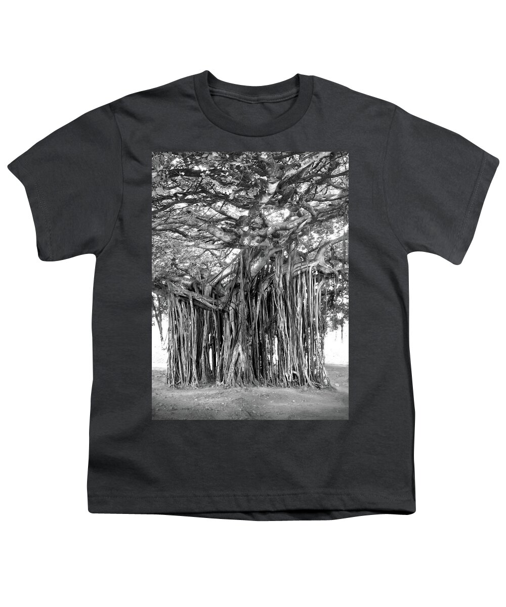 Fine Art Youth T-Shirt featuring the photograph Tree with Many Trunks by Mike McGlothlen