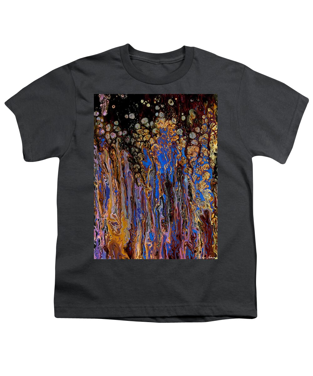  Youth T-Shirt featuring the painting Trouble Brewing by Rein Nomm
