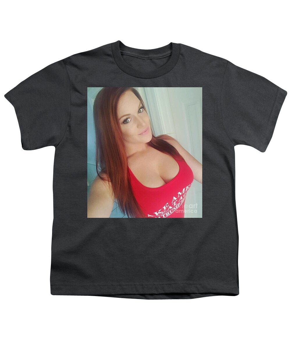 Trump Youth T-Shirt featuring the photograph Trump Girl 1 by Action