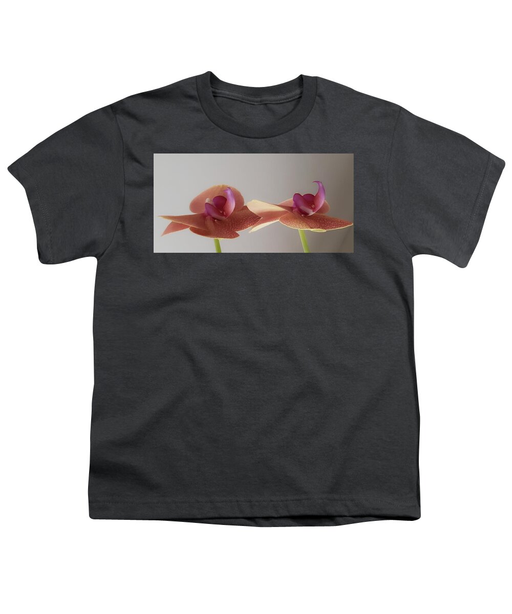 Twin Orchid Youth T-Shirt featuring the photograph Twin Orchids by Christina McGoran
