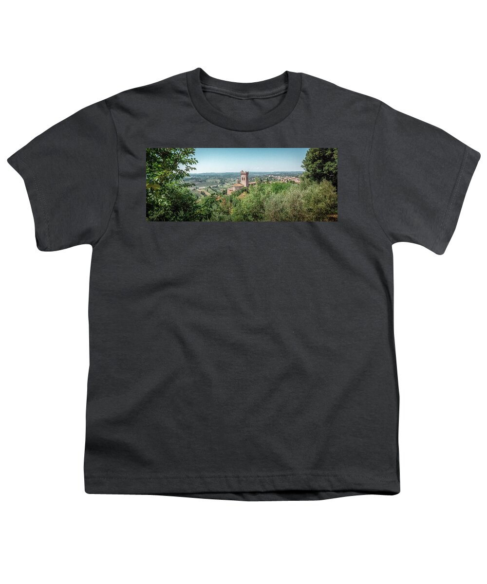 2015 Youth T-Shirt featuring the photograph Typical Tuscan landscape in San Miniato by Benoit Bruchez